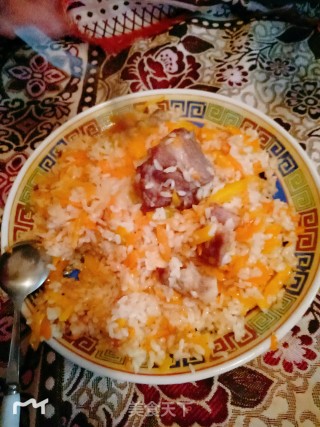 新疆羊肉抓饭的做法