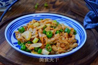 干锅豆皮的做法