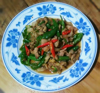 双椒炒猪蹄肉的做法