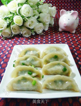 韭菜虾肉馅锅贴的做法