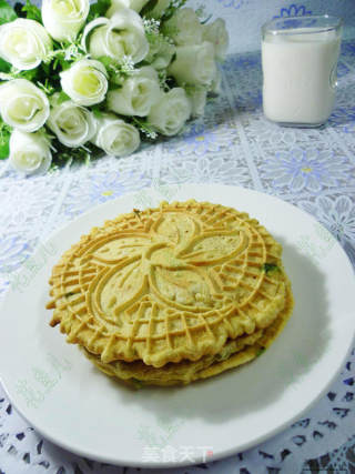 椒盐香葱玉米饼