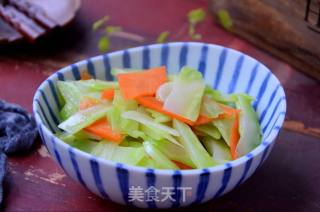 清炒西兰花根的做法