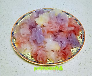 创意银耳新吃法～多彩银耳花的做法