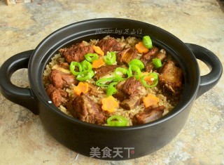 酱香排骨煲仔饭的做法