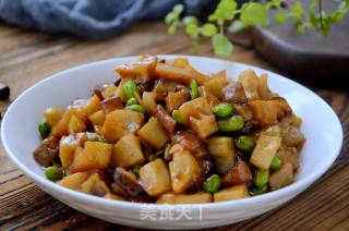 莲藕肉丁的做法