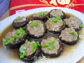 肉末香菇盏的做法