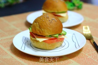 小米山药核桃米糊汉堡包的做法