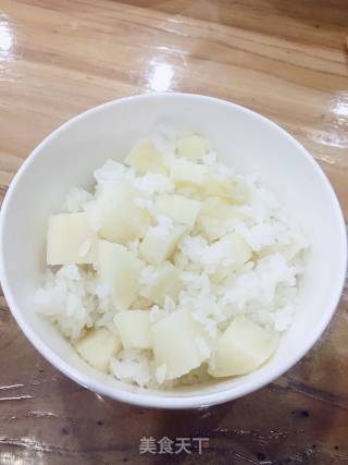 蒸白地瓜米饭的做法