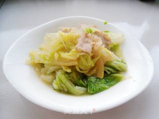 五花肉片烧白菜的做法