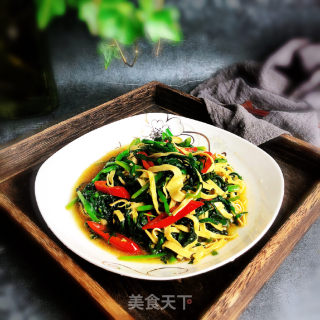 韭菜炒百叶丝的做法