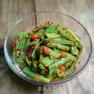 蒜辣酱拌贡菜的做法