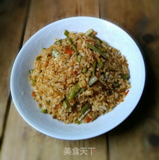 辣酱贡菜炒饭