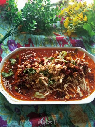 凉拌麻辣鸡丝的做法