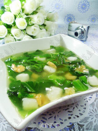开洋菜心糯米汤果的做法