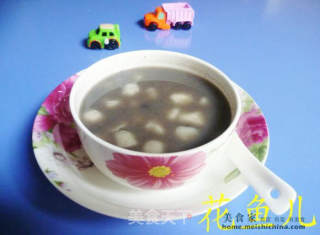 芝麻糊糯米汤果的做法