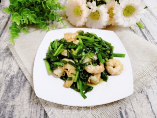 韭菜炒虾仁的做法
