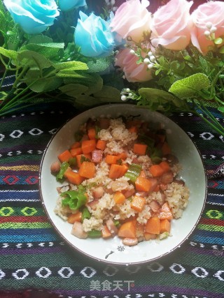 腊肉炒饭的做法