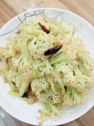素炒有机菜花的做法