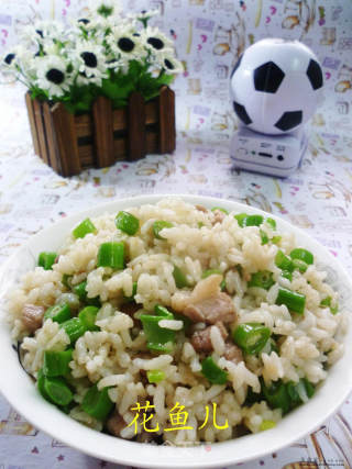 梅豆肉丁炒饭