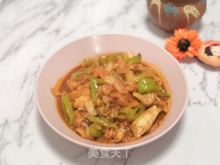泡菜焖豆腐的做法
