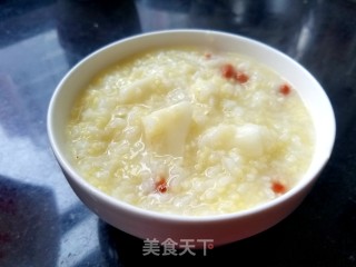 山药枸杞二米粥的做法