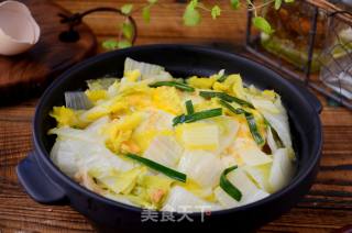 鸡蛋白菜煲的做法