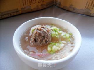 萝卜丝汆丸子的做法