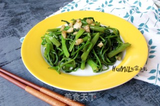 蚝油通心菜的做法