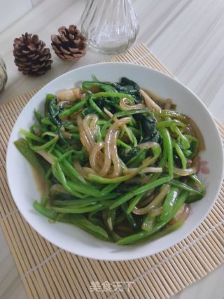 菠菜炒粉条（快手素菜）