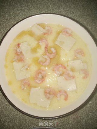 虾仁豆腐蒸蛋的做法