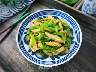 青椒炒素鸡的做法