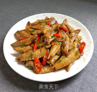 辣炒鸡尖的做法