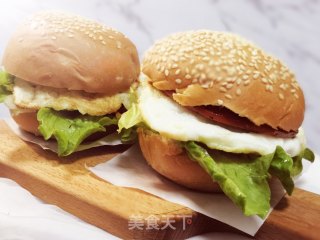 鸡蛋西红柿汉堡的做法