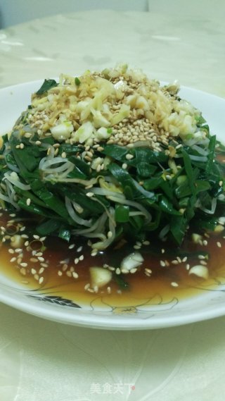 凉拌韮菜豆芽的做法