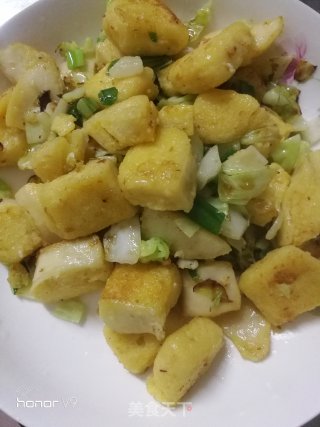 炒馒头丁的做法