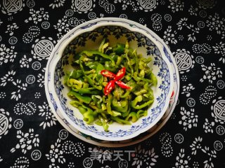 凉拌皱皮青椒的做法