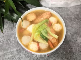 青菜丸子汤的做法