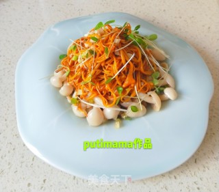凉拌双菇的做法
