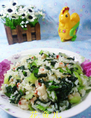 塔苦菜龙虾丸炒饭