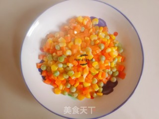 快手素菜之炒三色粒的做法