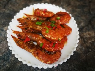 茄汁油焖虾的做法