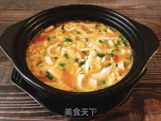 砂锅鸡蛋豆腐汤的做法