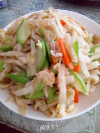 炒饼丝的做法