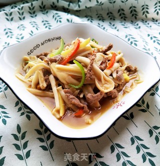 牛肉海鲜菇的做法