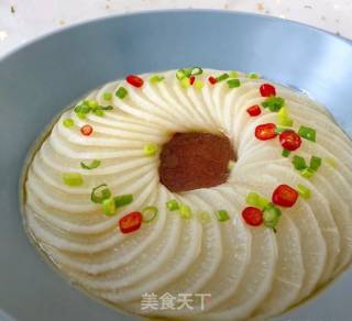 #快手素菜#清蒸萝卜的做法