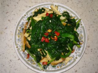 韭菜炒香干的做法