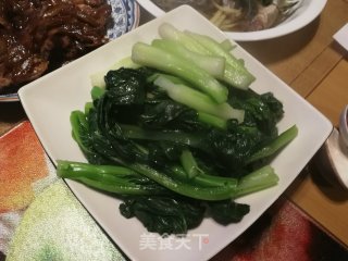 白灼菜心的做法