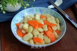 #快手素菜#荸荠炒胡萝卜