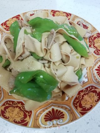 尖椒干豆腐的做法