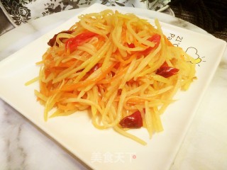 酸辣土豆丝的做法